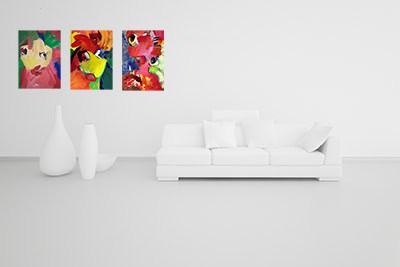 Acrylic Paint Modern Luxury Loft / Apartment Architecture Interior