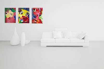 Acrylic Paint Modern Luxury Loft / Apartment Architecture Interior