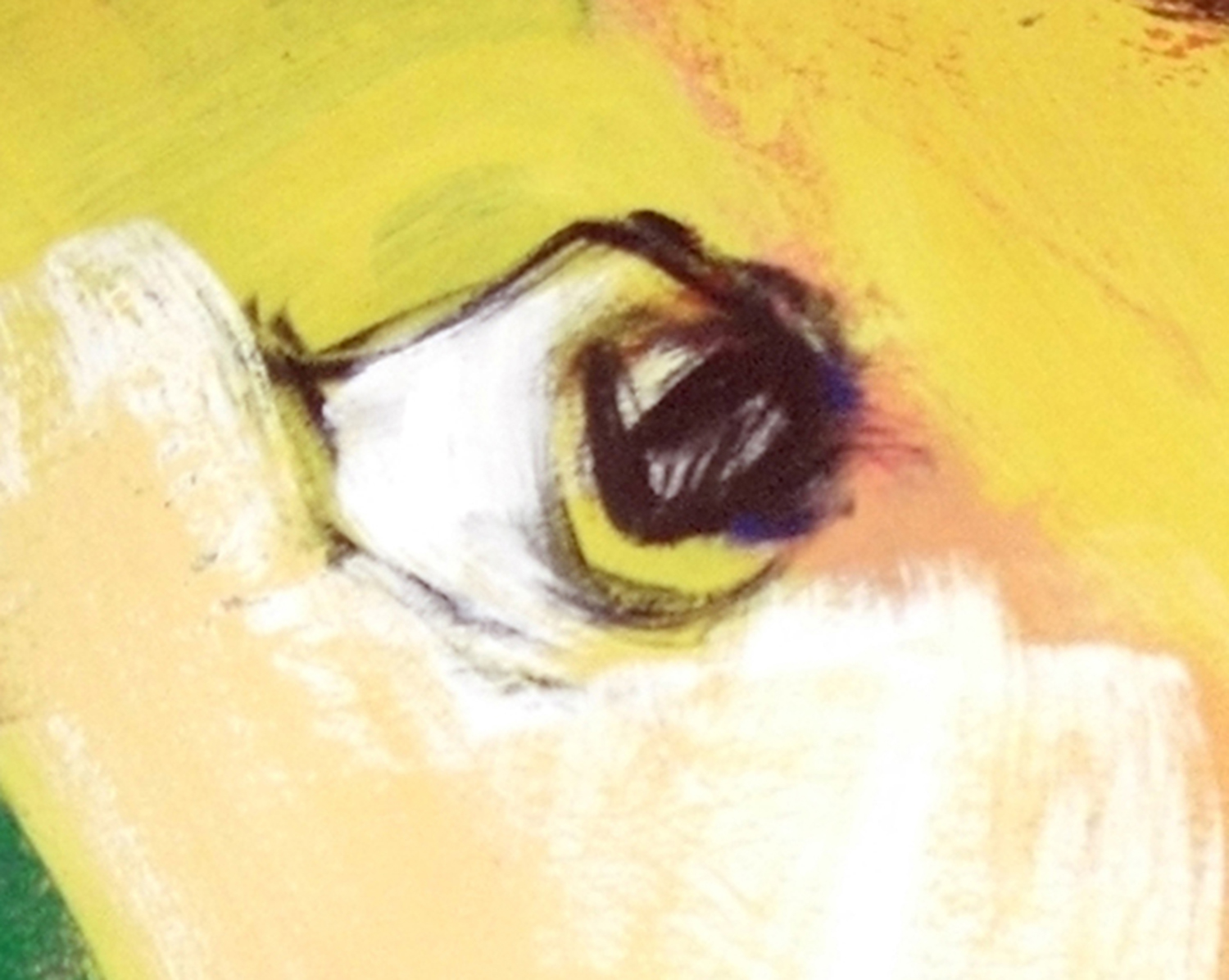 Acrylic Paint K248-09-Gelber-Kopf-I-Detail-001