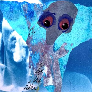 Mixed Media Poetische Miniatur 122 H798