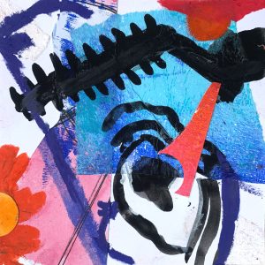 Mixed Media Poetische Miniatur 129 Ago H805