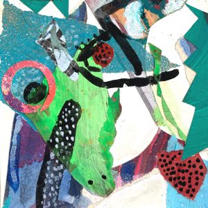 Mixed Media Poetische Miniatur 158 Kubi H834