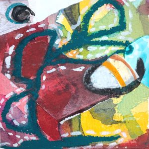 Mixed Media Poetische Miniatur 165 Tigas H841