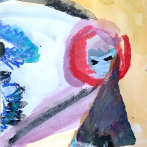 Mixed Media Poetische Miniatur 195 Fihus H871