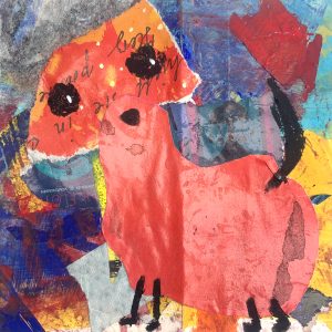 Mixed Media Poetische Miniatur 225 Hupsi H904