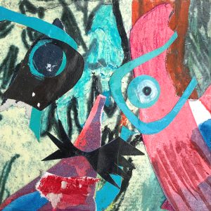 Mixed Media Poetische Miniatur 234 Opsi H913