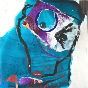 Mixed Media Poetische Miniatur 258 Mauli H938