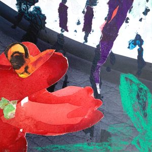 Mixed Media Poetische Miniatur 265 Blite H946