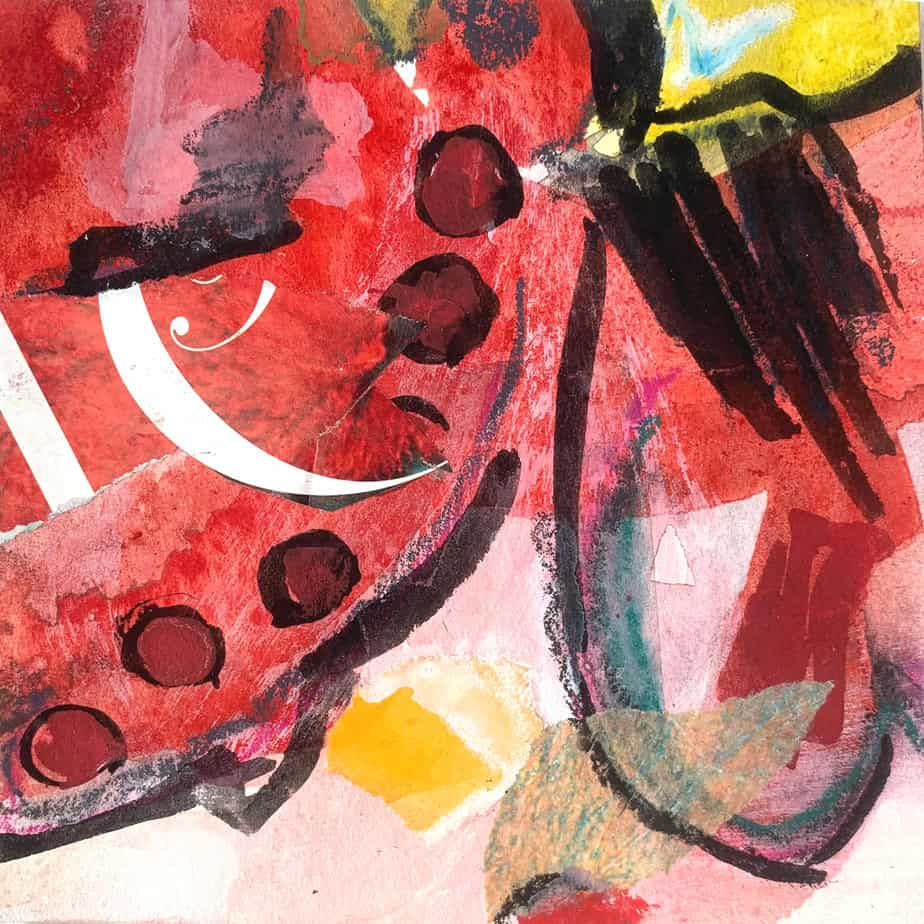 Mixed Media Poetische Miniatur 286 Teila H968