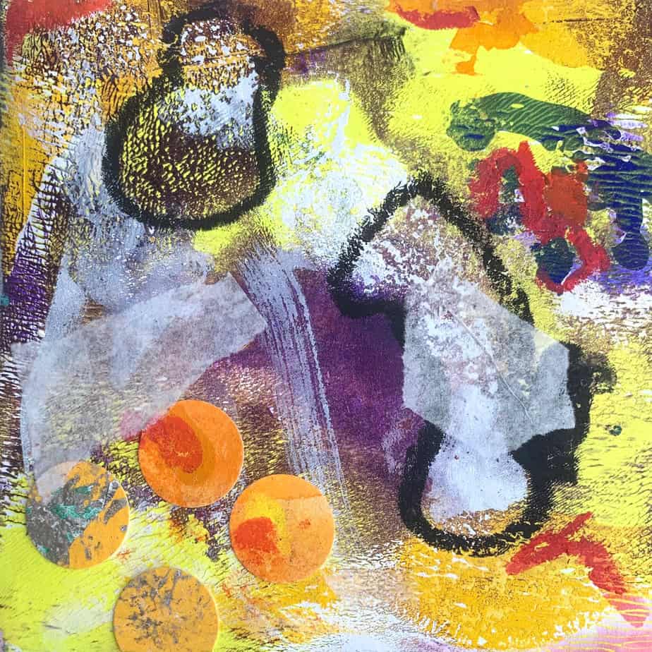 Mixed Media Poetische Miniatur 295 Verasse H977