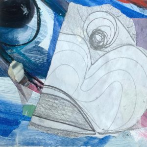 Mixed Media Poetische Miniatur 299 Horri H981