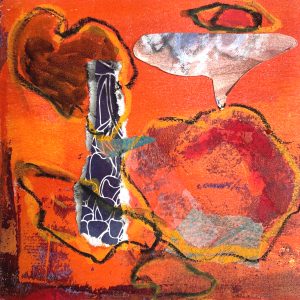 Mixed Media Poetische Miniatur 324 Hahada H1006