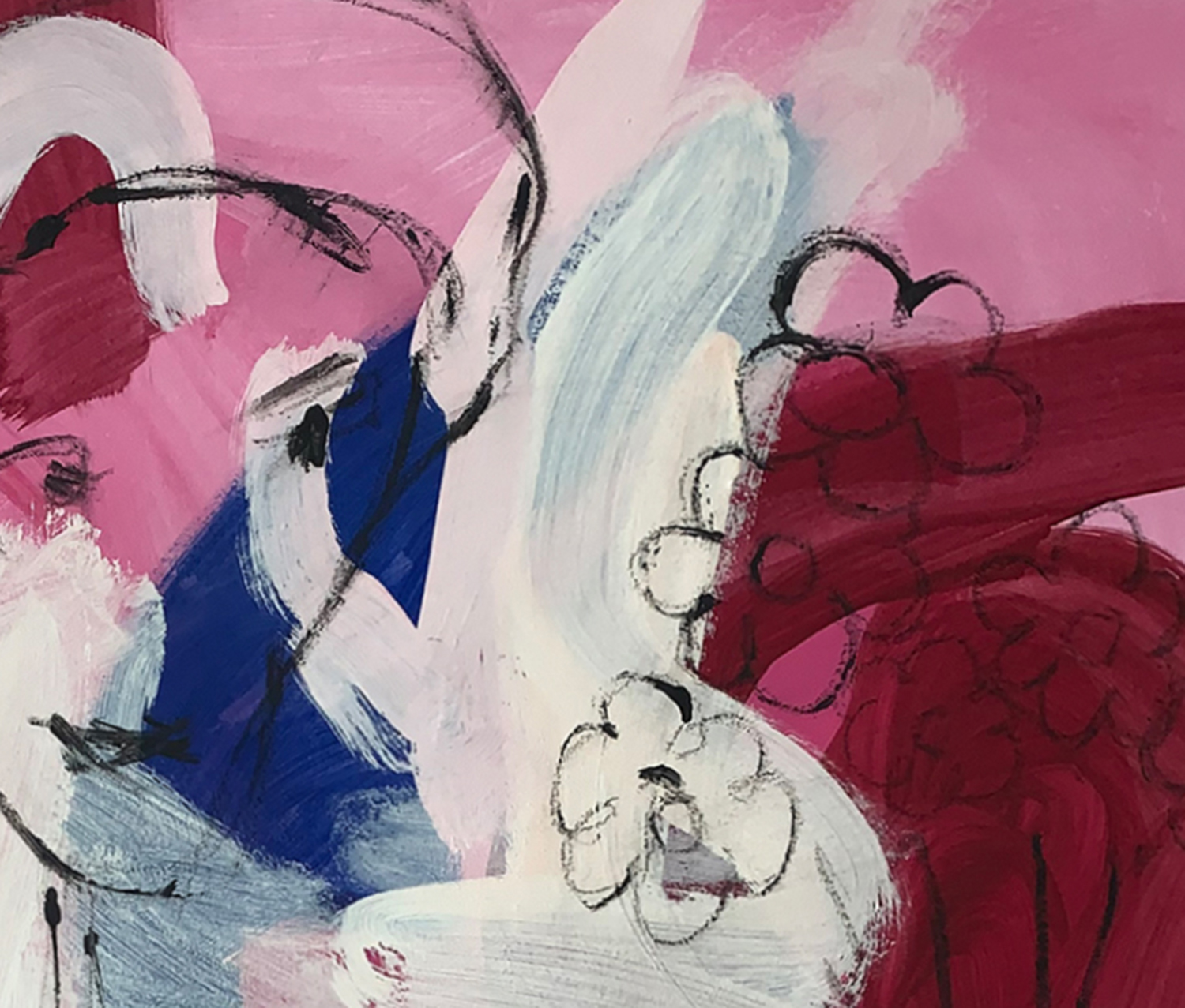 Acrylic Paint K265-22-Frau-mit-Vase-Detail-001