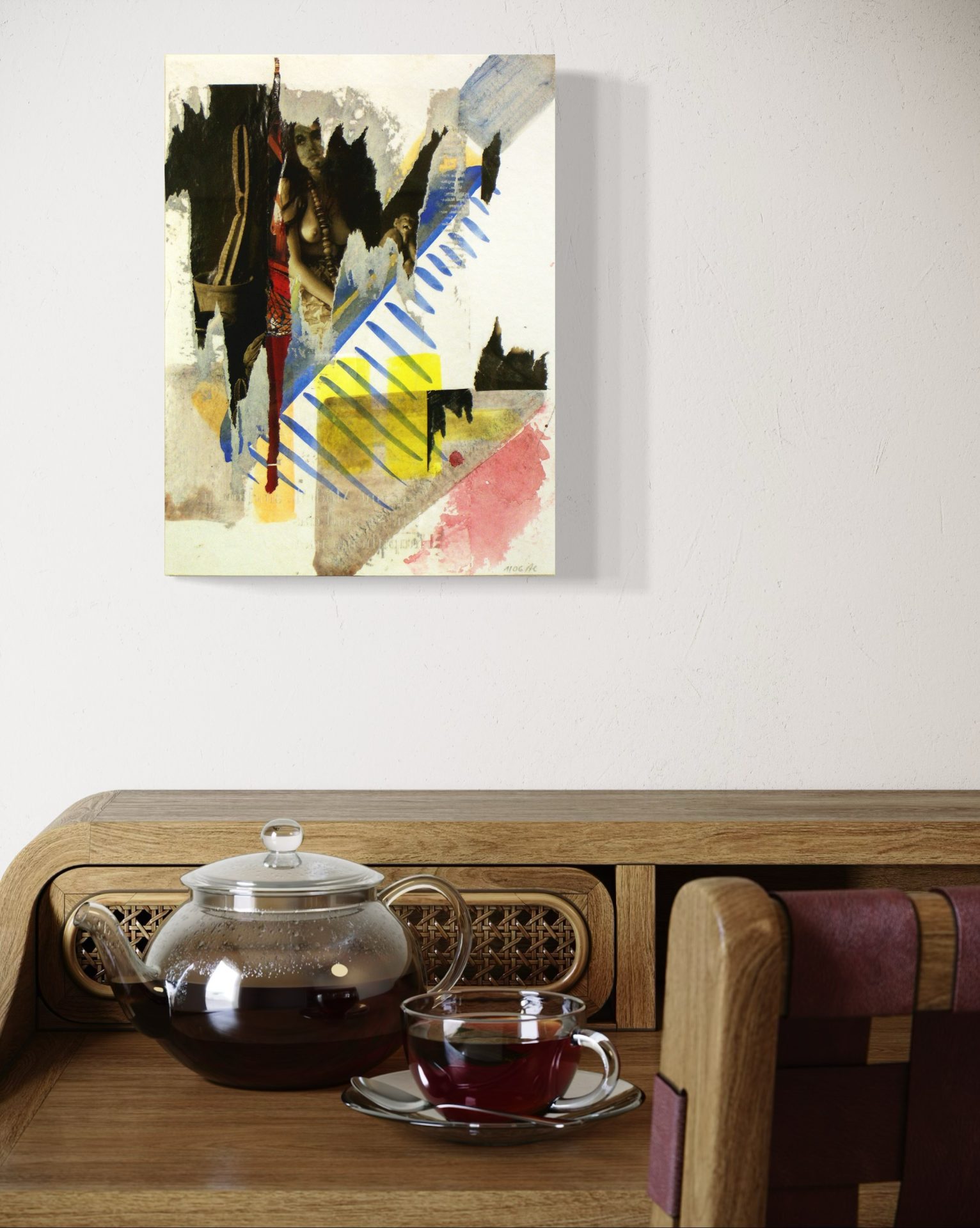 Decollage I052-06-Ein-harmloser-Besuch-Wand-003 Decollage I052-06-Ein-harmloser-Besuch-Wand-003