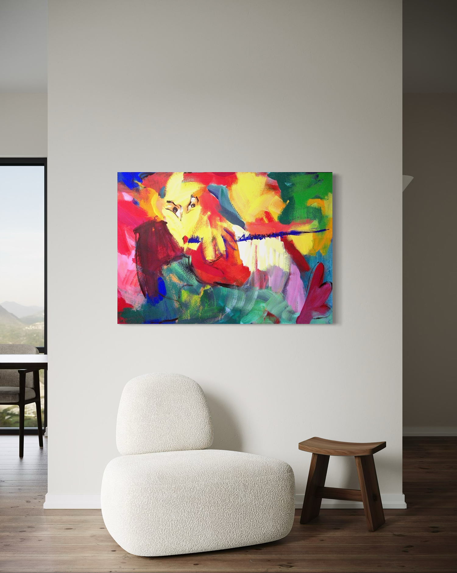 Acryl K235-09-Satyr-spielt-zum-Gesang-des-Waldes-Sessel-72dpi-1500 Acryl K235-09-Satyr-spielt-zum-Gesang-des-Waldes-Sessel-72dpi-1500