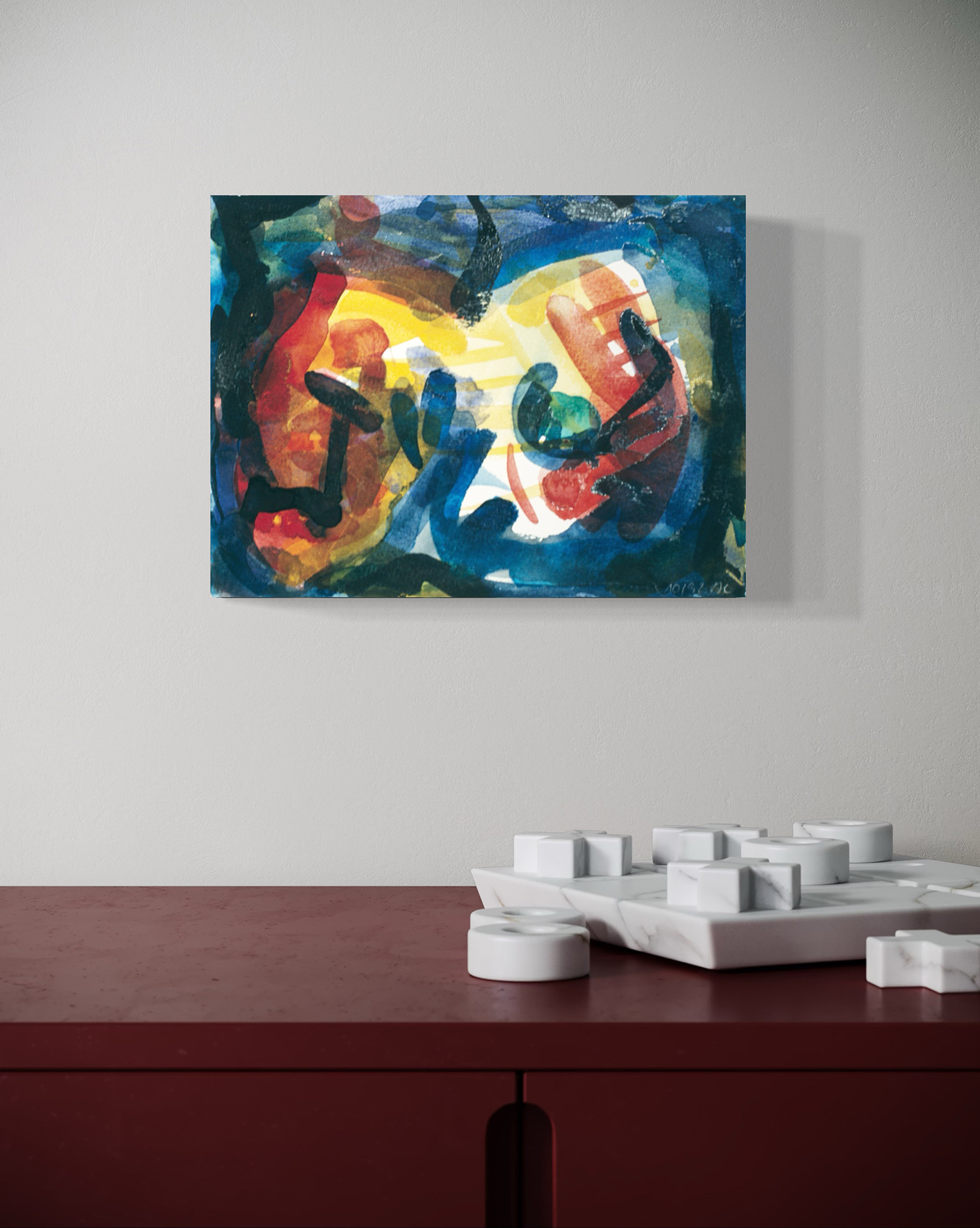 Watercolor C164-92-Melusines-Traum-VIII-Kommode-72dpi-1500 Watercolor C164-92-Melusines-Traum-VIII-Kommode-72dpi-1500