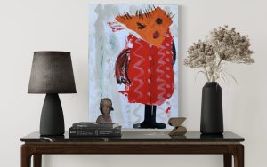 H516-22-Maedchen-im-Kleid-Tisch-Annette Kunow